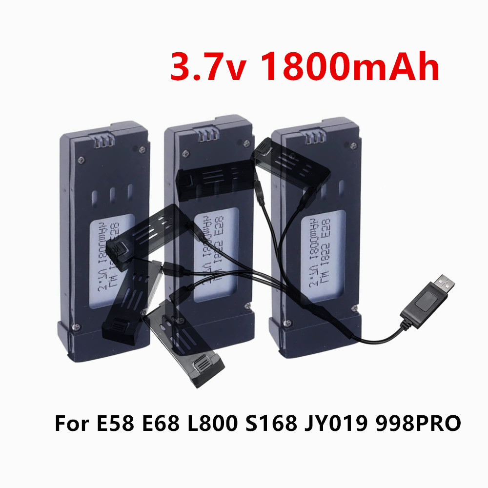 Eachine Drone E58 - Baterai Lithium Drone 3.7V 1800mAh untuk