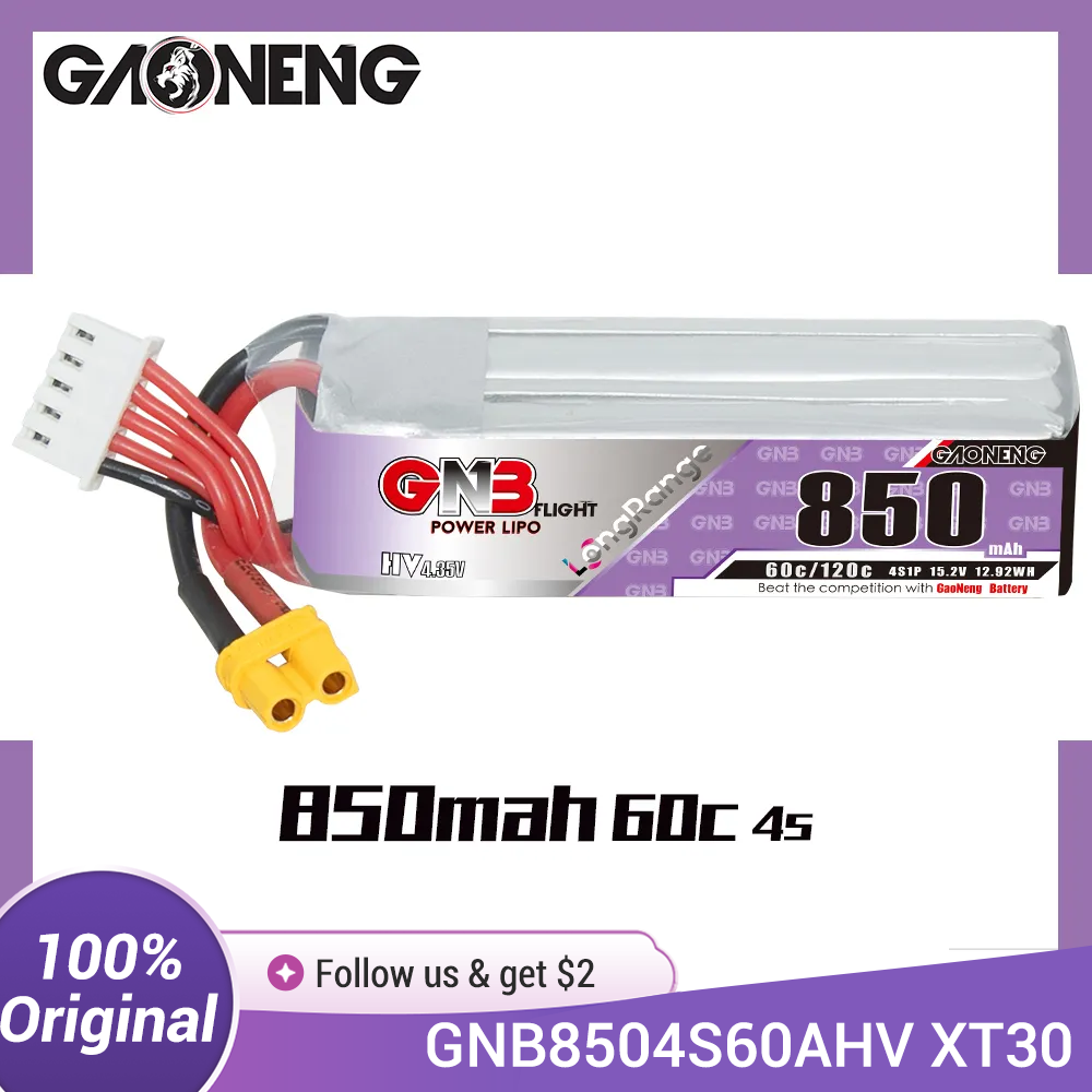 Baterai LiPo GAONENG GNB 850mA - Drone Battery Li-Ion ulasan dan harga