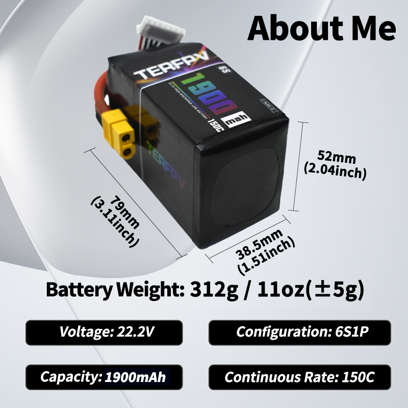 1/2Pcs Baterai TERFPV Lipo 6S  - Drone Battery 6S ulasan dan harga