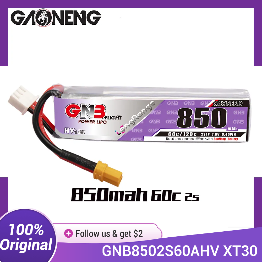 Baterai LiPo GAONENG GNB 850mA - Drone Battery Li-Ion ulasan dan harga