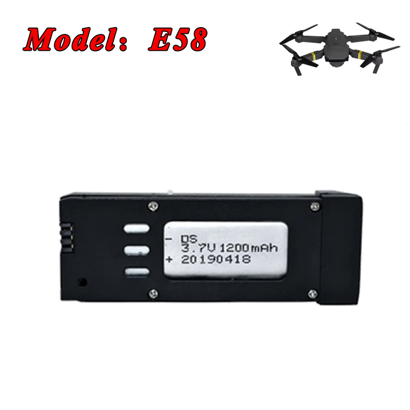 Baterai Lipo 3.7V 1200MAh 1800 - Eachine Drone E58 ulasan dan harga