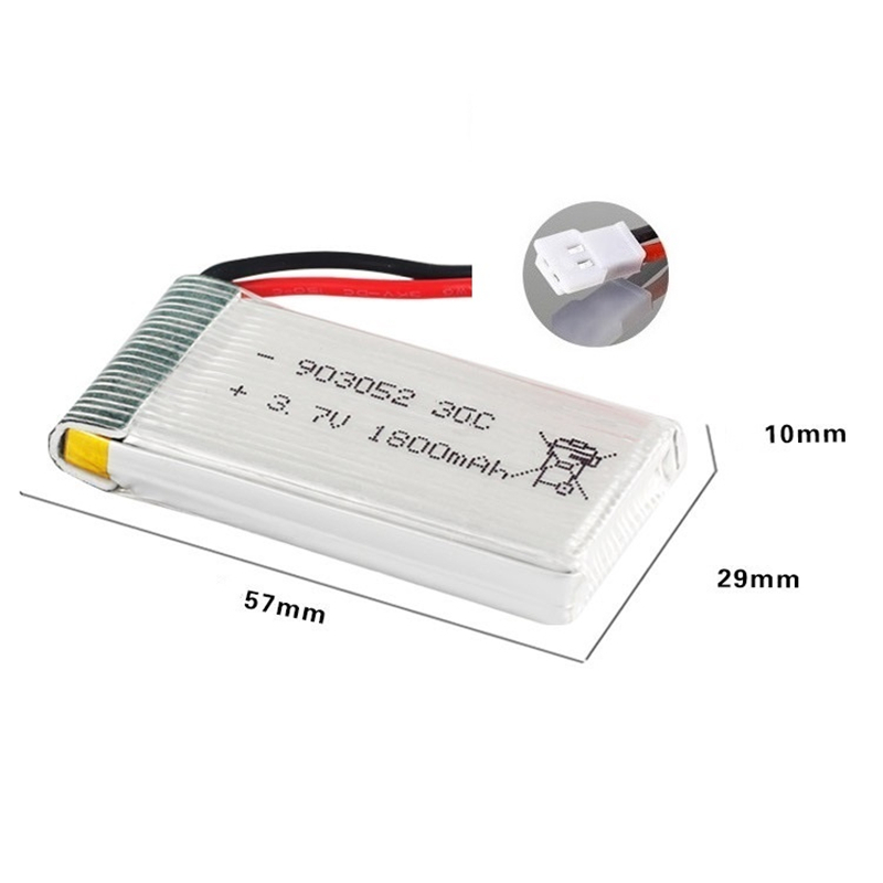 Baterai Lipo 3.7v 1800mAh yang - Eachine Drone E58 ulasan dan harga