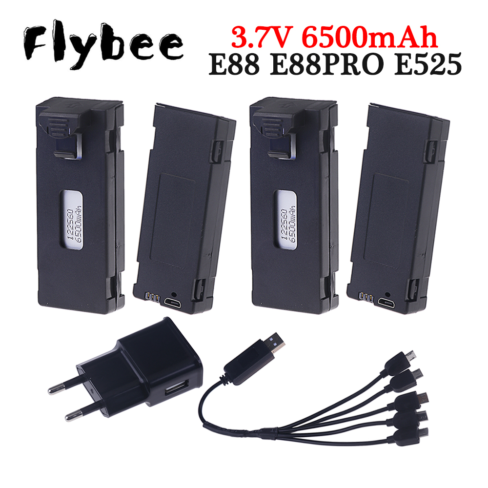 Baterai isi ulang 3.7V 6500mAh - Eachine Drone E58 ulasan dan harga